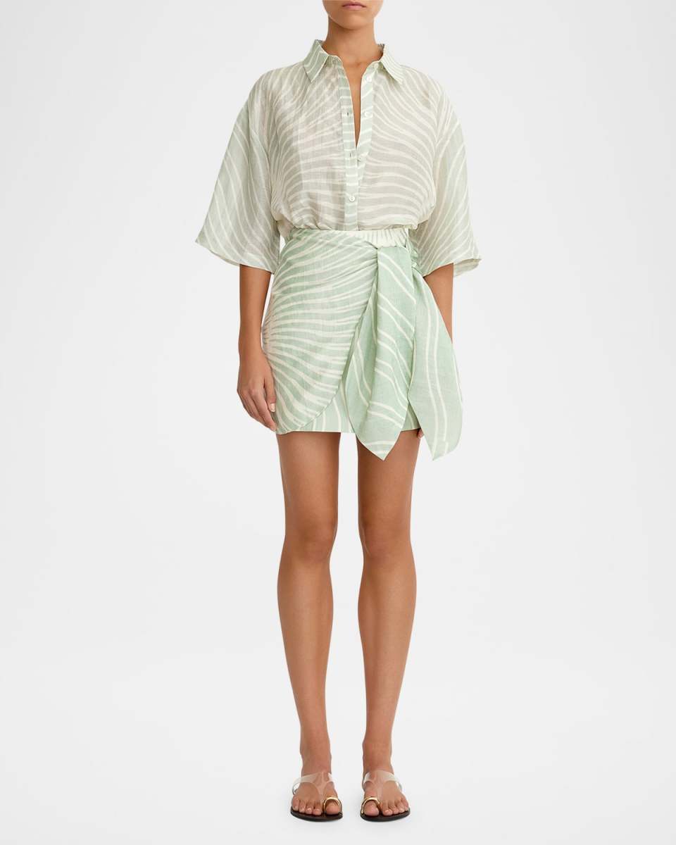 Celeste Button-Front Shirt